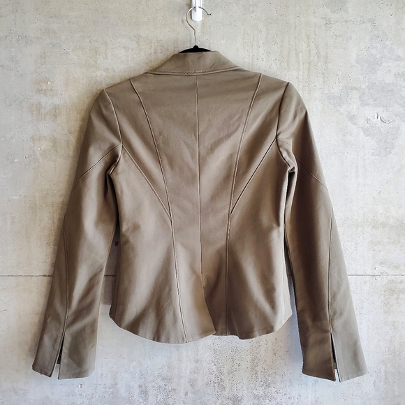 MARCIANO Khaki Green Structured Blazer / Size 0 - Picture 2 of 4